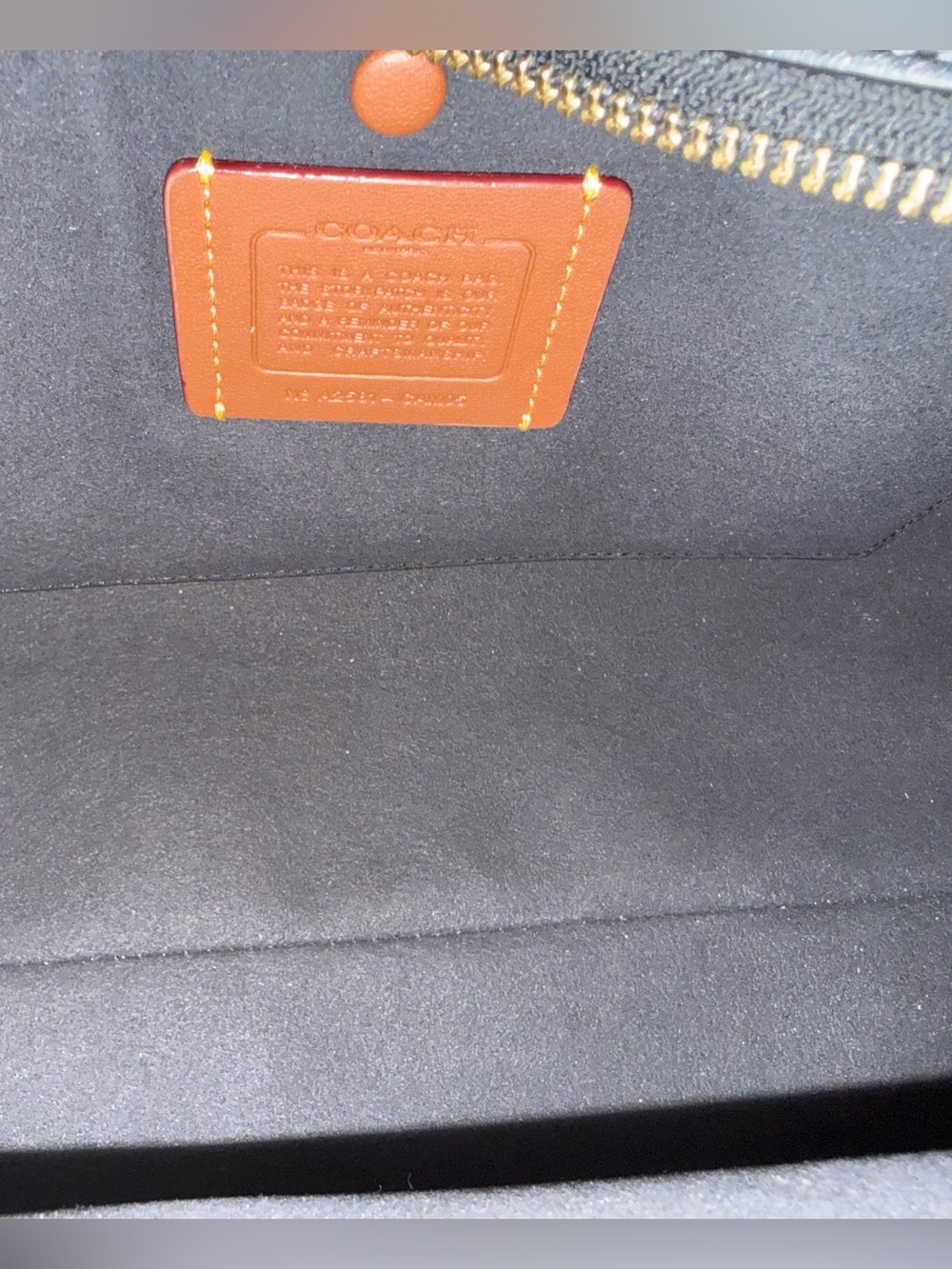 Coach Empire 28 black w/Coach Skinny Scarf - Picture 9 of 16